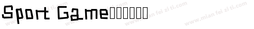 Sport Game字体转换